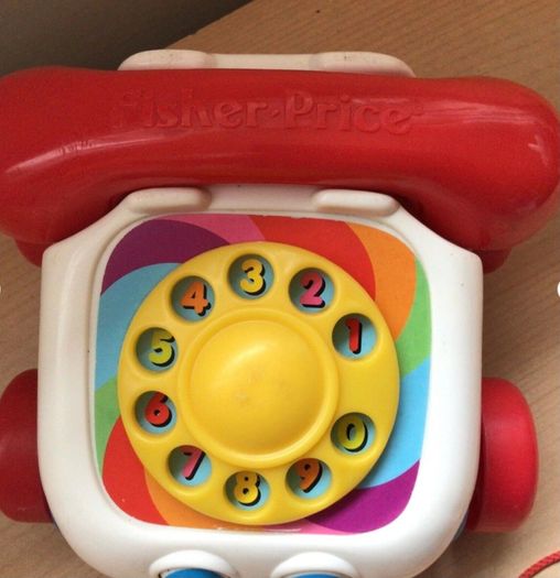 Vintage Fisher-Price Chatter Telephone Toddler Pull Along Toy  Mattel 2000