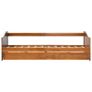 Pull-out Sofa Bed Frame Honey Brown Pinewood 90x200 cm Image 4