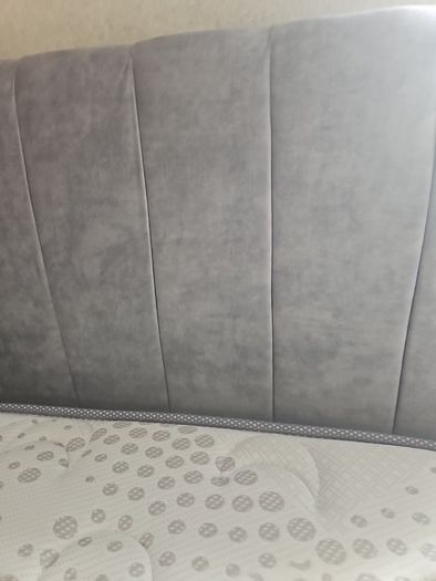 single bed and headboard
