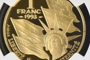 1993 Gold French Normandy Invasion Gold Franc Coin (17gm) Sovereign