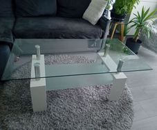 glass coffee table