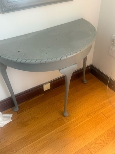 hall table and mirror