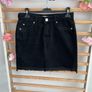 skirt river island black denim skirt size 10 Image 9