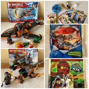 Lego Ninjago Collector Set Cole Dragon 70599 Sky Shark 70601 Sensei Wu 2255 Magazine Polybag Limited Edition Plane Limited Edition Nya