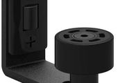 Sliding Barn Door Adjustable Floor Guide Wall/Door Bottom Guide Black