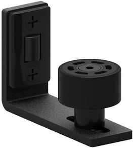 Sliding Barn Door Adjustable Floor Guide Wall/Door Bottom Guide Black