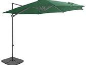 Outdoor Umbrella with Portable Base Green