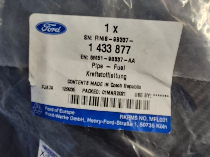 Genuine Ford Fuel Return Line 1433877