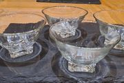 Glass dessert cups vintage