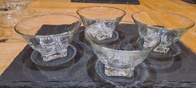 Glass dessert cups vintage