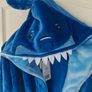 Plush Bathrobe with Shark Hood, 13 yrs Image 5