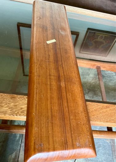 Long Mid Century Moder Genuine Antique Danish Design Handcrafted Wooden Tray