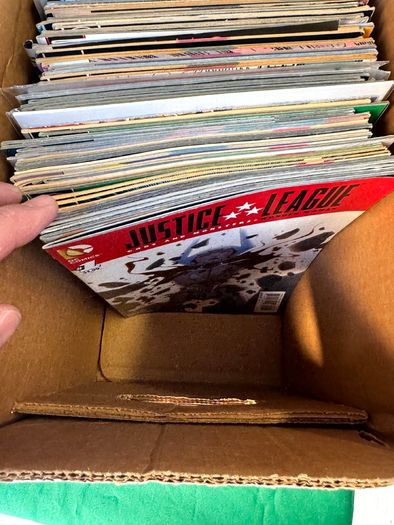DC Long Comic Box w 250 comics for Sale