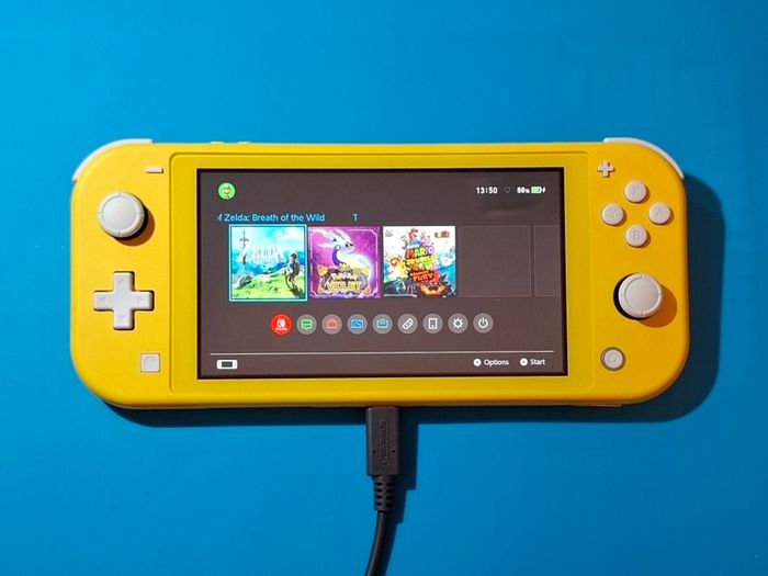 Yellow Switch Lite with Box (Modded)