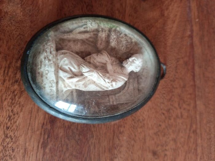 Antique Signed French Meerschaum, Saint Joseph.