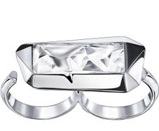 Swarovski Reverse double ring by Jean Paul Gaultier