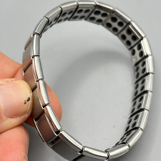 Germanium Stone Titanium Health/Relief Expandable Magnetic Bracelet - Unisex