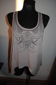 Next beige sleveless top size UK14 EU42 Postage included