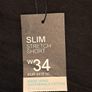 Black Denim Shorts with Tags Image 4