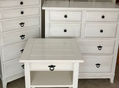 Laura Ashley Dorset 3-piece bedroom furniture set - white