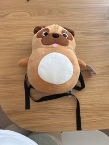 Dog squished backpack