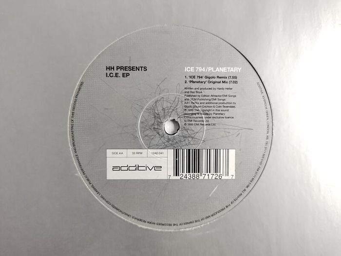 Hh Presents - I.c.e. Ep - Ice 794! - Late 90s Trance Beast! Absolutely Bangin Club Classic! Not To Be Missed! Absolutely Rallied Copy, But A Bargain!