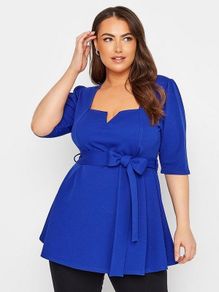 Yours Clothing Cobalt Blue Top. Size 14. New