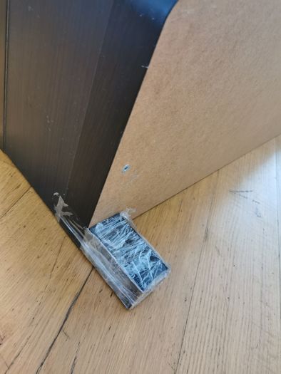 ikea black TV bench