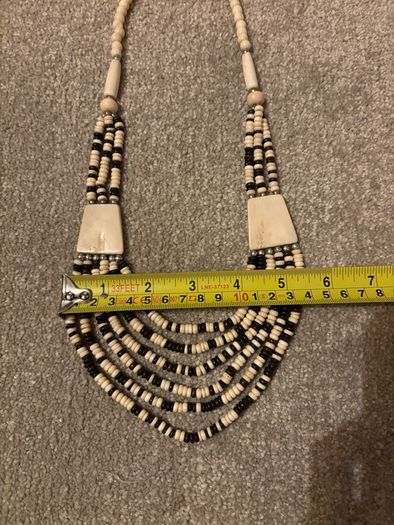 Brand New South African Hand Carved Beaded Necklace