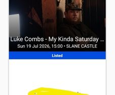 Luke Combs Sunday front standing