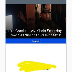 Luke Combs Sunday front standing