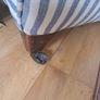 Vintage Armchair Striped Fabric Shabby Chic French Chateau Image 3