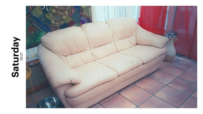 Leather sofa