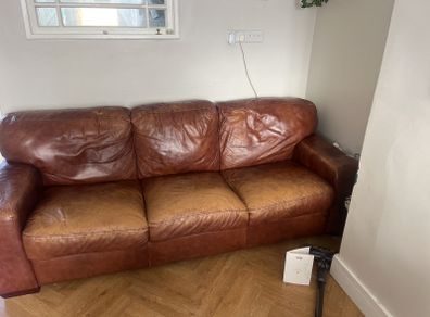 leather sofa