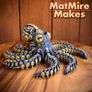 3D Printed MatMire Makes Robo Octopus, Articulated Robot Fidget Figure Image 5