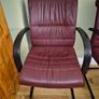 4 Office Style Leather Arm Chairs Image 6