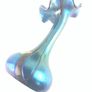 Rare Mid Century Joska Studio design glass vase Image 5