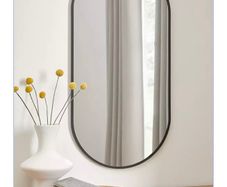 Stylish black steel mirror - NEW
