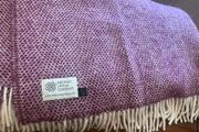 Burgundy wine wool blanket / throw