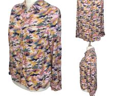 Ladies Pink Multi Camouflage Blouse Top includes postage