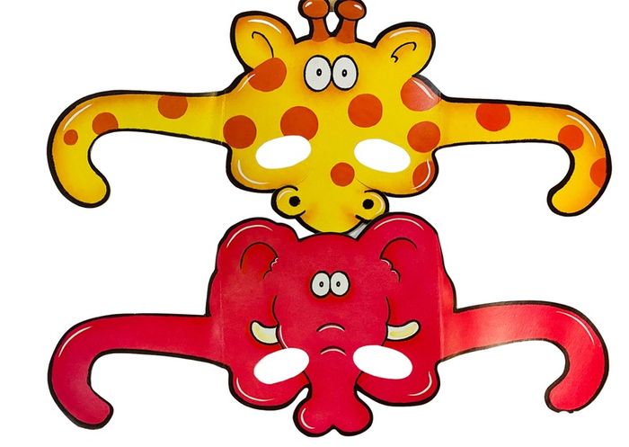 144 Packs - Kids Fun Party Animal Masks - Job Lot!