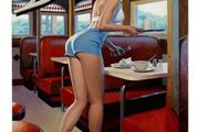Diner Girl : Metal Sign