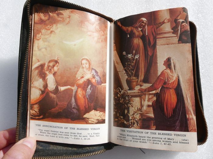 Vintage Saint Joseph Daily Missal Catholic Mass Prayer Book with Leather Cover