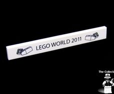 Lego World Fair Promotion Tile from Denmark 2011 A Rare Promotion Tile From Private Collection Collected At The Lego World Fair in Bella Center Copenhagen Denmark February 2011 RARE AND HARD TO FIND