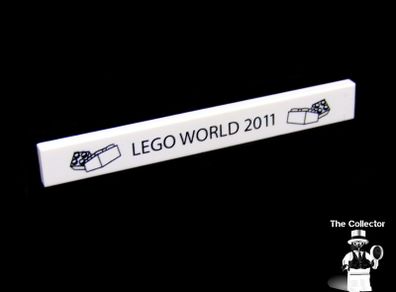 Lego World Fair Promotion Tile from Denmark 2011 A Rare Promotion Tile From Private Collection Collected At The Lego World Fair in Bella Center Copenhagen Denmark February 2011 RARE AND HARD TO FIND