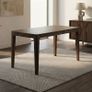 Dining Table Solid Wood Mango 120 x 60 cm Walnut Finish Rectangular Kitchen Table Image 2