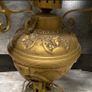 Antique Art Nouveau Brass Table Lamp Vintage Electric Conversion Image 2