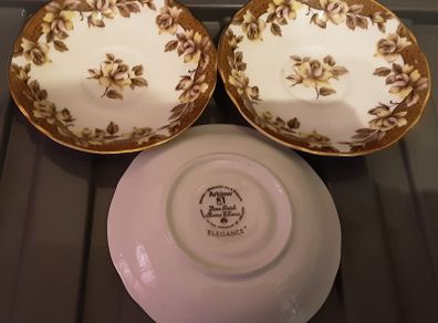 three arklow pottery plates ( elegance)