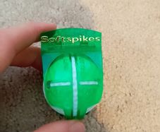 Softspikes golf ball marker