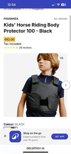 Fouganza Junior Horse Riding Body Protector